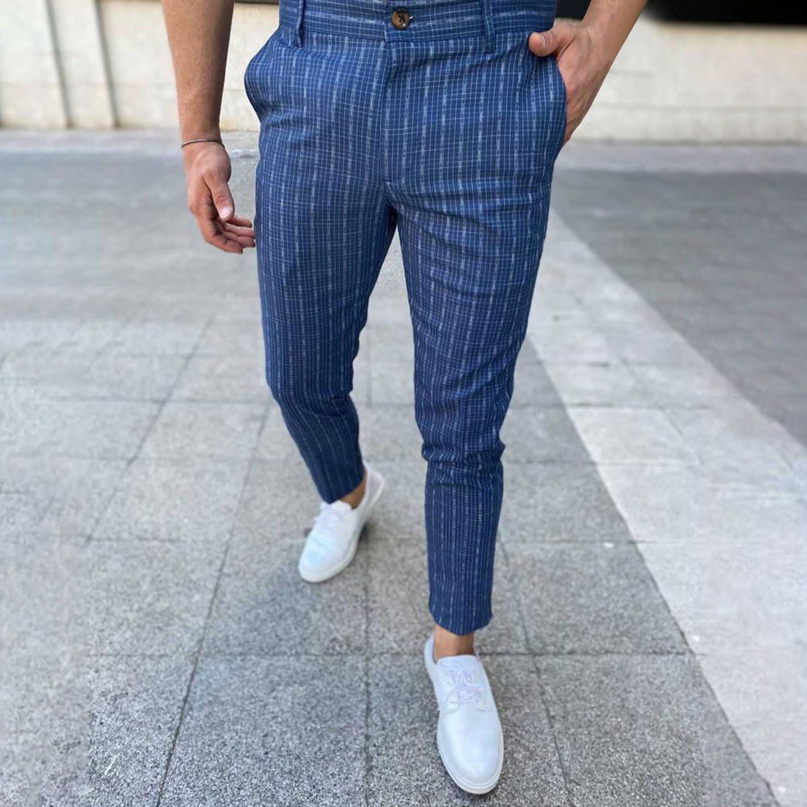 Luxury Men's Formal Striped Pants Slim Fit Casual Business Office Long  Trousers Smart Casual Pencil Pants New 2019 Autumn Winter - Kilimall |  Flutterwave Store