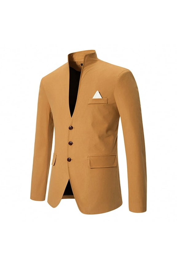 Men's Casual Sports Coat Dress Blazer Stylish Lightweight Suit Jackets Single-Breasted Lapel Suit Jacket with Pocket