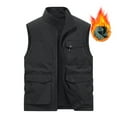 thumbnail image 1 of JNGSA Men's Utility Cargo Vest Outdoor Vest with Pockets Casual Quick-drying Loose Vest Thin Sports Vest Jackets, 1 of 4