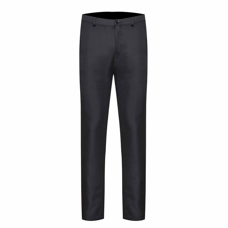 JNGSA Suit Pants for Men New Casual Daily Holiday formal New Business Men  Slim Straight Trousers Men's Suit Pants Men West Dress Pants Regular Fit  Black Clearance 