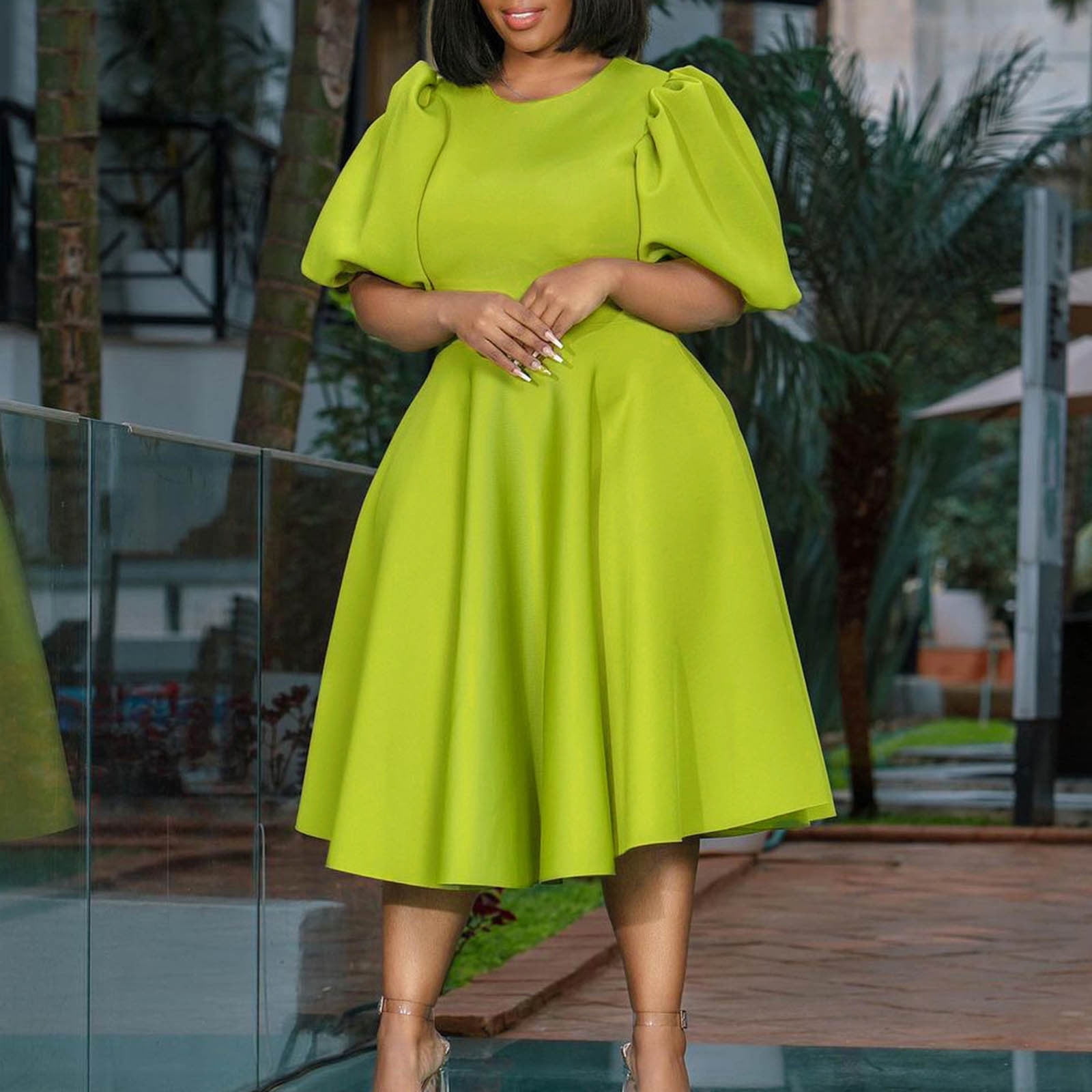 green emerald velvet dress Lime green T-shirt dress – Buffet Clothing