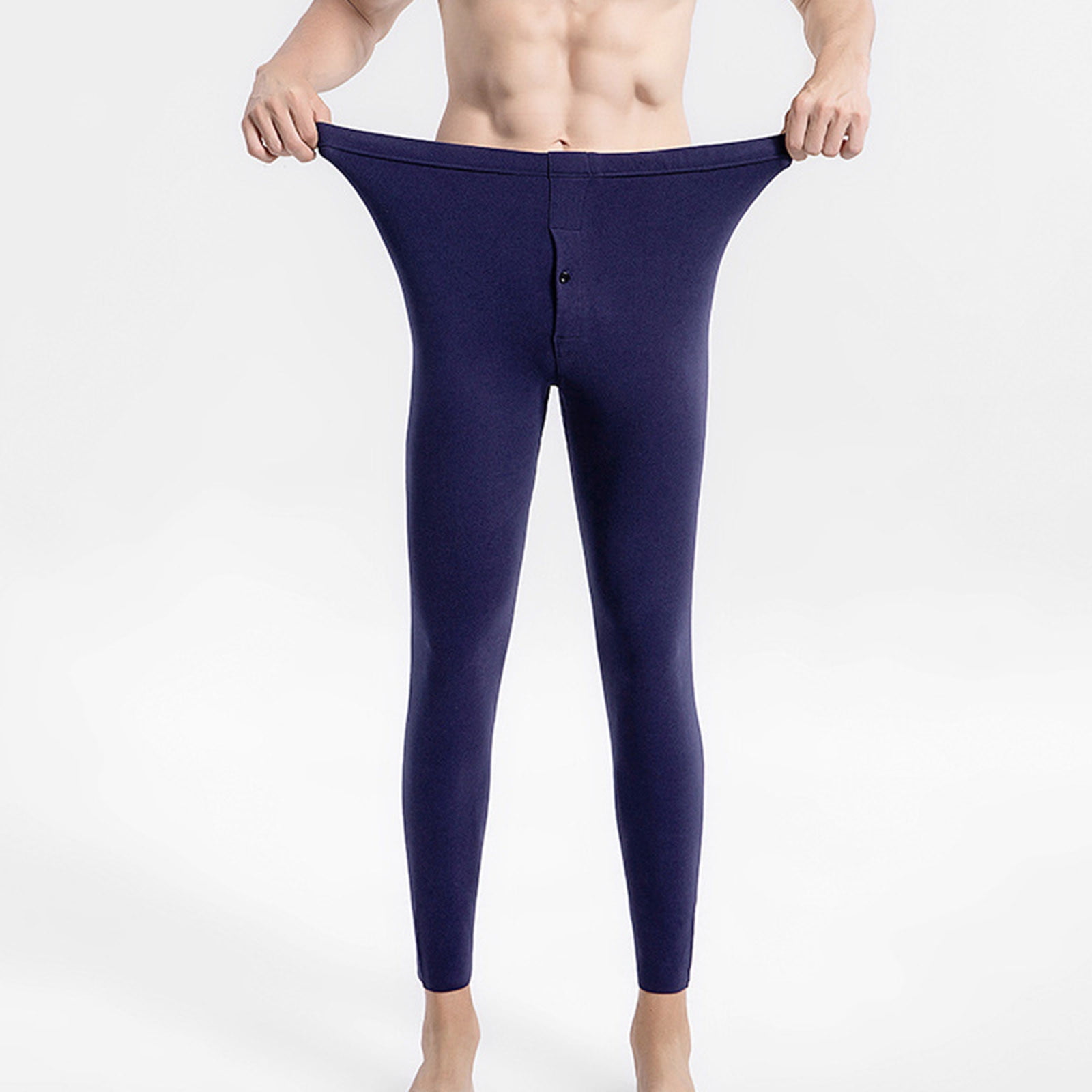JNGSA Thermal Underwear for Men Long Johns Warm Thick Lined Leggings Soft Stretchy Trousers Cold
