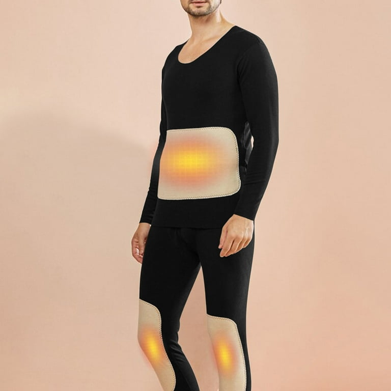 JNGSA Warm Lounge Set Long Johns Thermal Underwear for Men Base Layer Set  for Cold Weather Thermal Clothing Hot Clothes Pants 