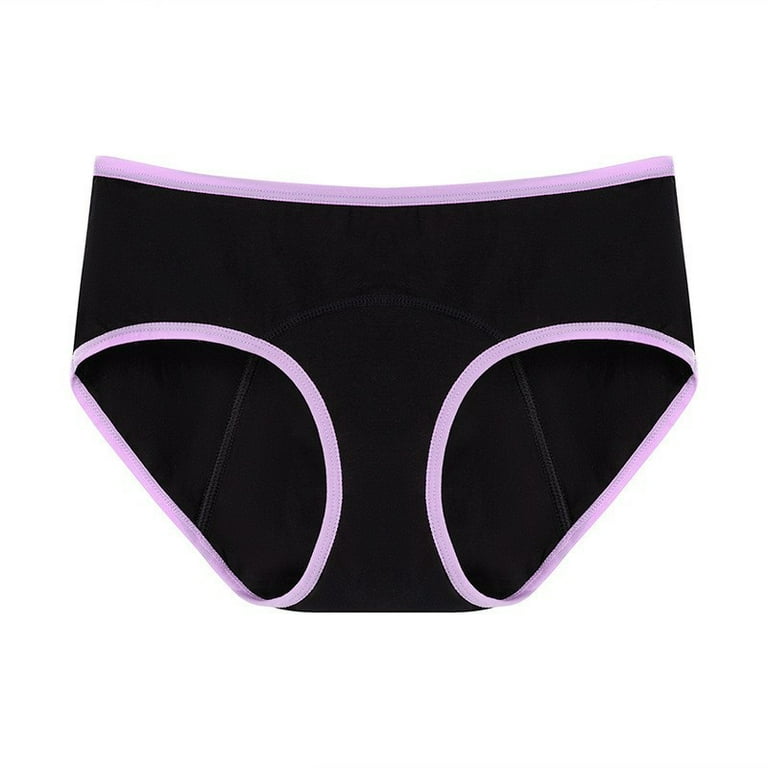 JNGSA Women's Cotton Plus Size Underwear Panties High Waist Briefs Ladies  Plus Size Stretch Panties Postpartum Recovery Underwear Purple Clearance