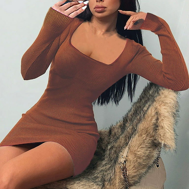 Sexy Long Sleeve Slim Bodycon Dress Sexy Long Sleeve Slim Bodycon Dress