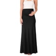 thumbnail image 1 of JNGSA Women's Maternity's Skirt Over The Belly Midi High Waisted Stretchy Pregnancy Pencil Skirt Solid Color Comfy Skirt Black XXL, 1 of 6