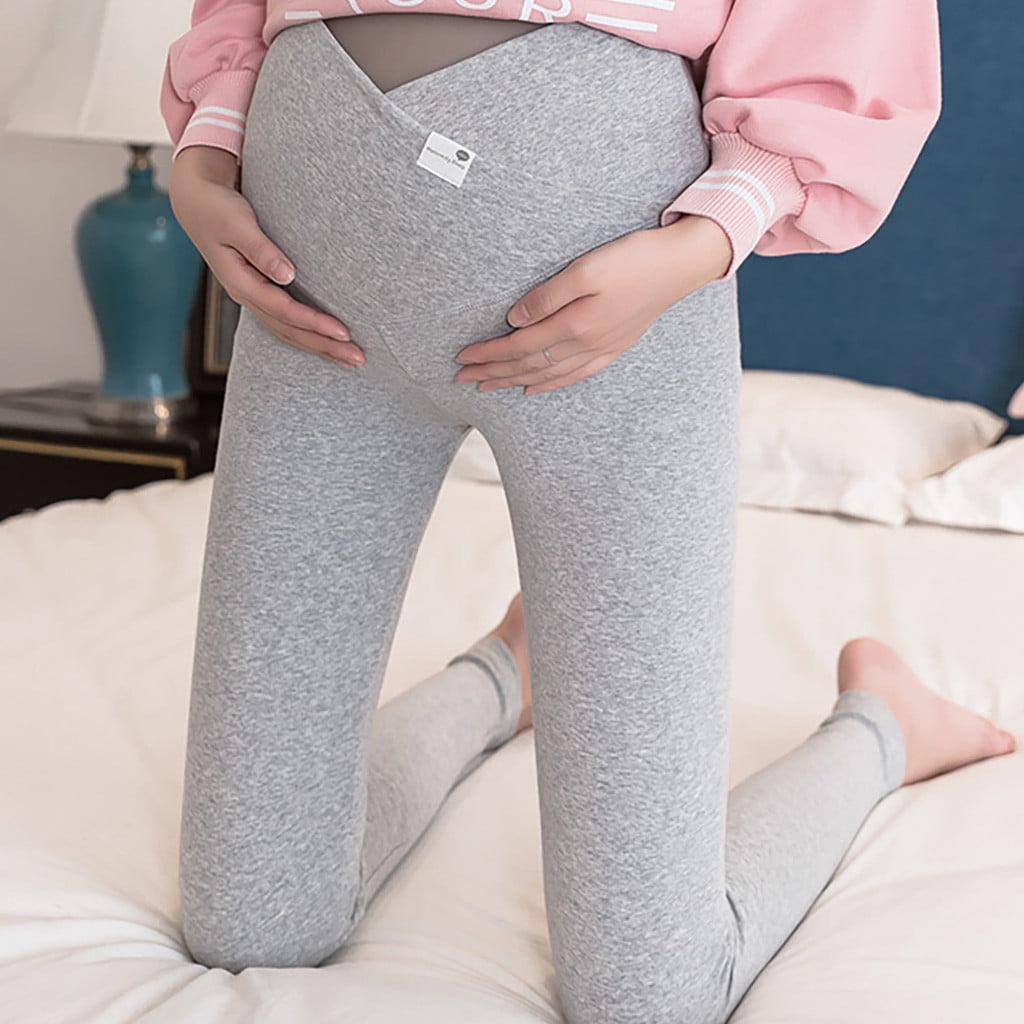 JNGSA Women's Maternity's Workout Leggings Over The Belly