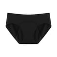 thumbnail image 1 of JNGSA Women's Plus Size Cotton Stretch Brief Underwear Breathable Low Waisted Underwear Briefs Breathable Soft Panties Black Clearance, 1 of 2