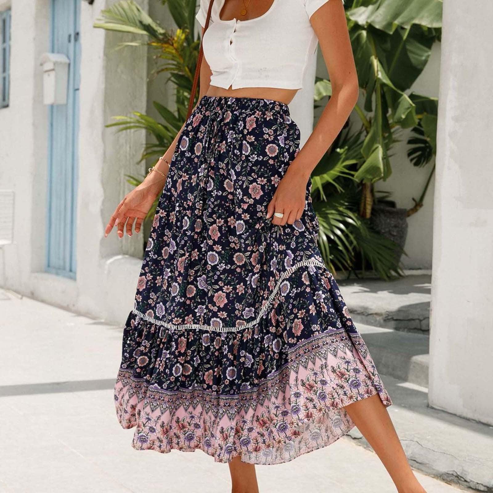Great summer outfit for vacation.  Long skirts for women, Fashion