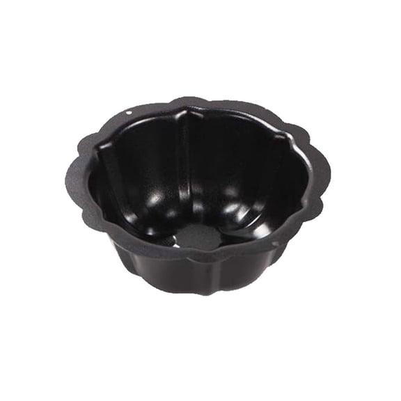 JNHKLASR 1PC Mini Cake Pan,2.75inch,Steel Fluted Baking Cake Pans,Round Pumpkin Shaped Mould,for Baking Small Cakes in The Air Fryer,Buntcak,Cupcake