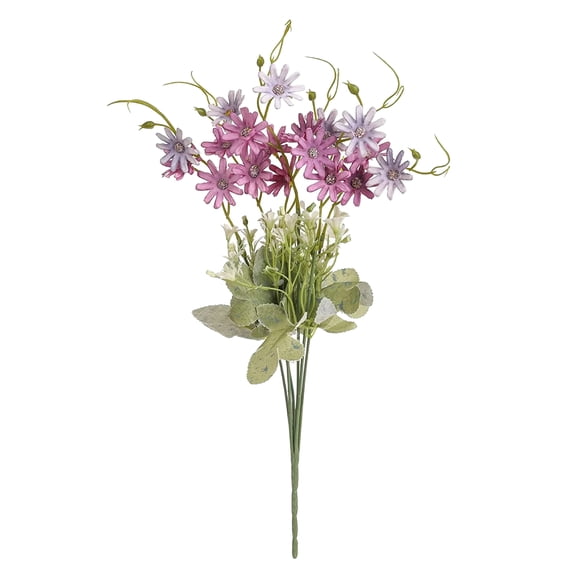 JNHKLASR 1PC Realistic Flowers with Stem,Colorful Mixed Bundles,Long Leaves,15.75Inch for Decor,Outdoor FakePlants,Spring Flowers,Garden,Porch