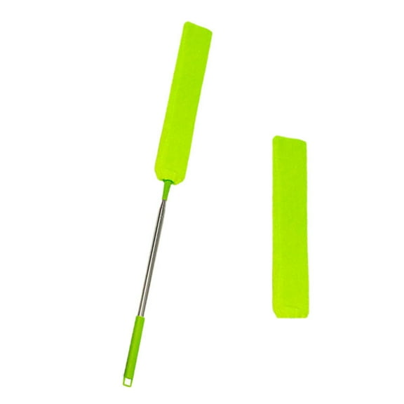 JNHKLASR Retractable Dusting Cleaner,Dusti Brush Mop with 1 Washable Microfiber Dusting Cloths,55Inches Extendable Long Handle for Cleaning Under Appliances,Refrigerator,Couch,Tight Space