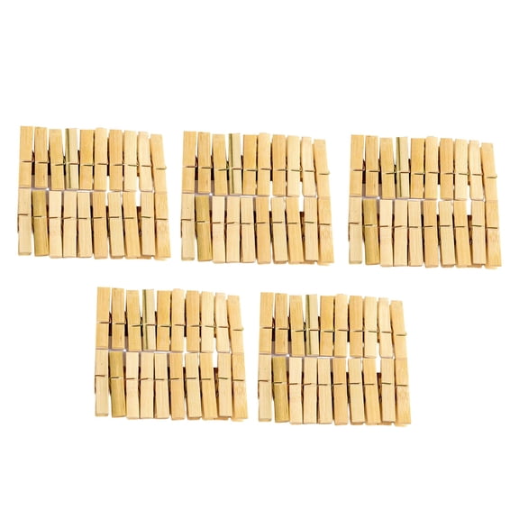 JNHKLASR Wooden Clothes Clothespins with Spring,100 PCS,2.36Inch Vintage Brown Small Craft Clothes Pins,NonSlip Grip for Line Drying Laundry,Chip Clips,Crafts