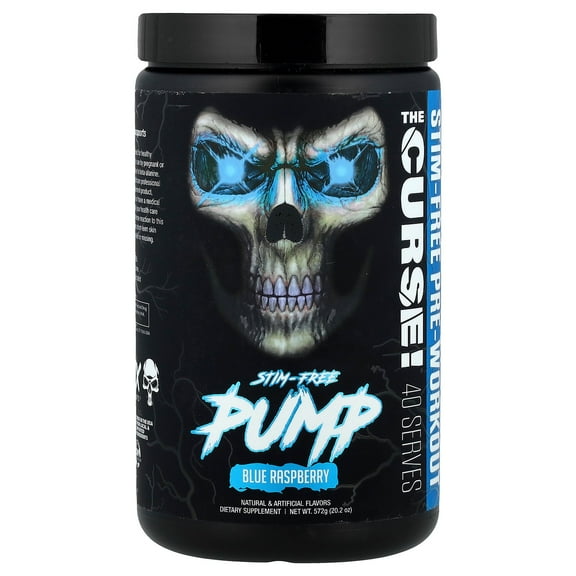 JNX Sports Stim-Free Pump, Pre-Workout, Blue Raspberry, 20.2 oz (572 g)