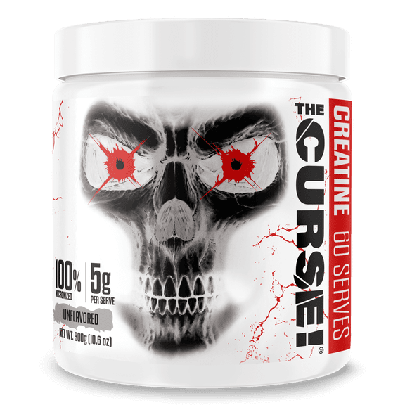 JNX Sports The Curse! Creatine Monohydrate Powder  Micronized Creatine for Strength, Power & Daily Performance Support, Unflavored, 300 g, 60 Servings