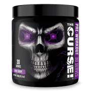 JNX Sports  The Curse Pre Workout Powder Dark Grape Pre Workout Mix for Energy and Focus, 30 Serves