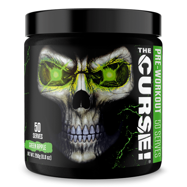 JNX Sports® The Curse! PreWorkout Powder Green Apple 50 Serves