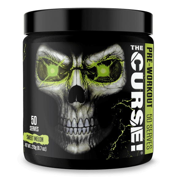 JNX Sports The Curse Pre Workout Powder Sweet Melon Pre Workout Mix for Energy and Focus, 50 Serves