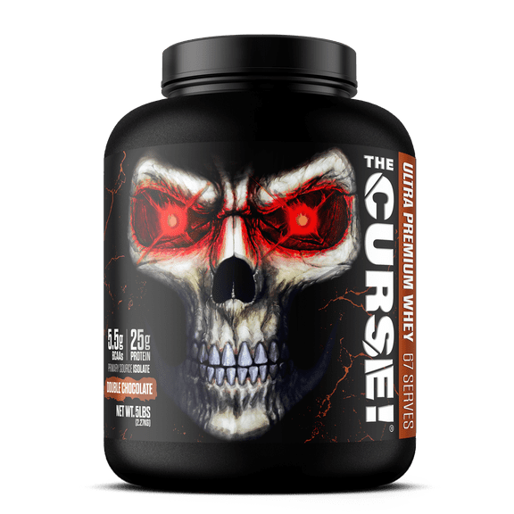 JNX Sports The Curse! Ultra Premium Whey Protein Powder Double Chocolate, Whey Protein Isolate Blend, 25g Protein per Serving, 5 lb