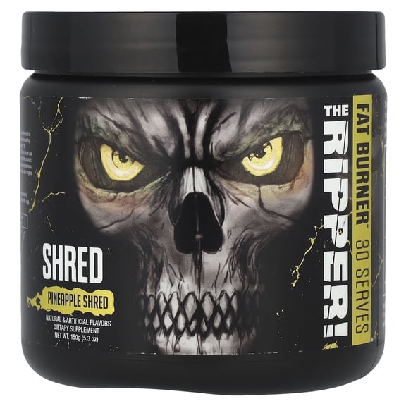 JNX Sports The Ripper! Thermogenic Pre Workout Powder Pineapple Shred, Pre Workout Mix for Focus & Metabolism Support, 30 Servings