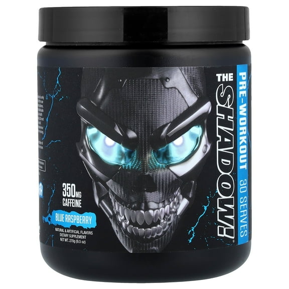 JNX Sports® The Shadow! Pre-Workout 350mg Caffeine Blue Raspberry 30 Serves