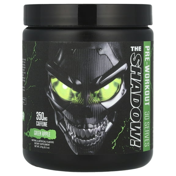 JNX Sports® The Shadow! Pre-Workout 350mg Caffeine Green Apple 30 Serves