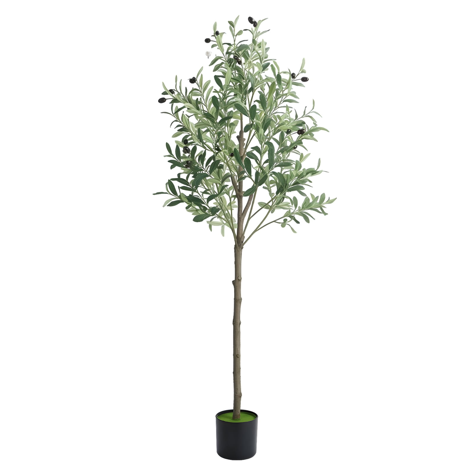 JNXYL 5FT Faux Olive Tree, Artificial Tall Olive Tree Plants, Fake ...