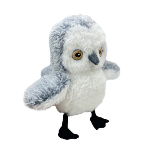 JNXYL Flapping Bird Cat Toy Interactive Squeaky Bird Kitten Toy Rechargeable Touch Activated Chirping Bird Toy Plush Flapping Wings Bird for Indoor Cats