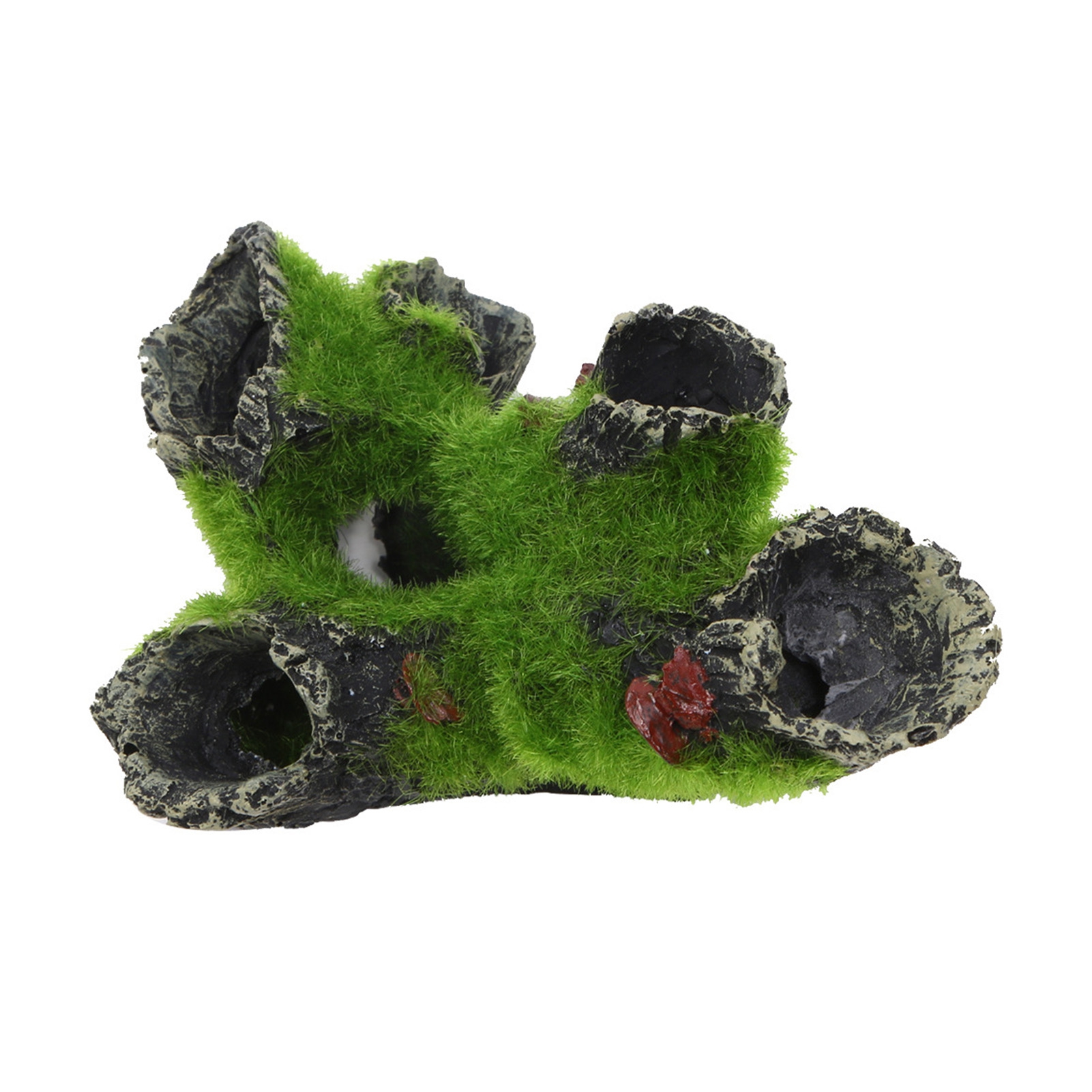Kisangel Tree Trunk Aquarium Decoration - Resin Fish Tank Hideout Cave For Reptiles & Small Pets