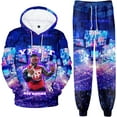 thumbnail image 1 of JNYEHSUI Hoodie Sets For Men Unisex Two Piece Set Sweatshirts And Sweatpants Men's and Women's Hip Hop Sweatshirt Jogger Pants Jey Uso Yeet 3D Printed Drawstring Sweatshirt Trousers, 1 of 5