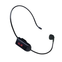 JNYSJ Wireless Microphone Head-mounted High Sensitivity Portable FM Transmitter Headset Megaphone Radio Mic for Tour Guide
