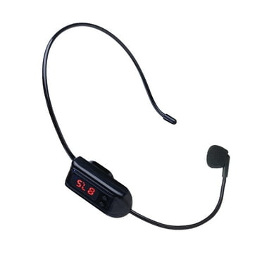 JNYSJ Wireless Microphone Head-mounted High Sensitivity Portable FM Transmitter Headset Megaphone Radio Mic for Tour Guide