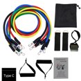 JNZHUA 11pcs YOUGLE Resistance Bands Set with Latex Tubes for Pull Rope