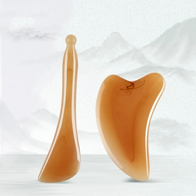 JNZHUA 3Pcs Facial Acupoints Massage Scraping Board Nasal Scraper for