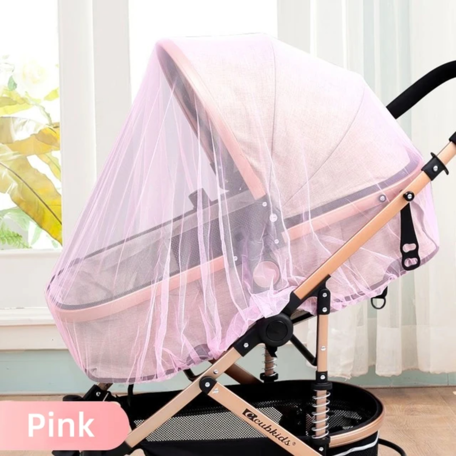 JNZHUA AntiMosquito Full Cover Mesh Baby Stroller Summer Pram Insect