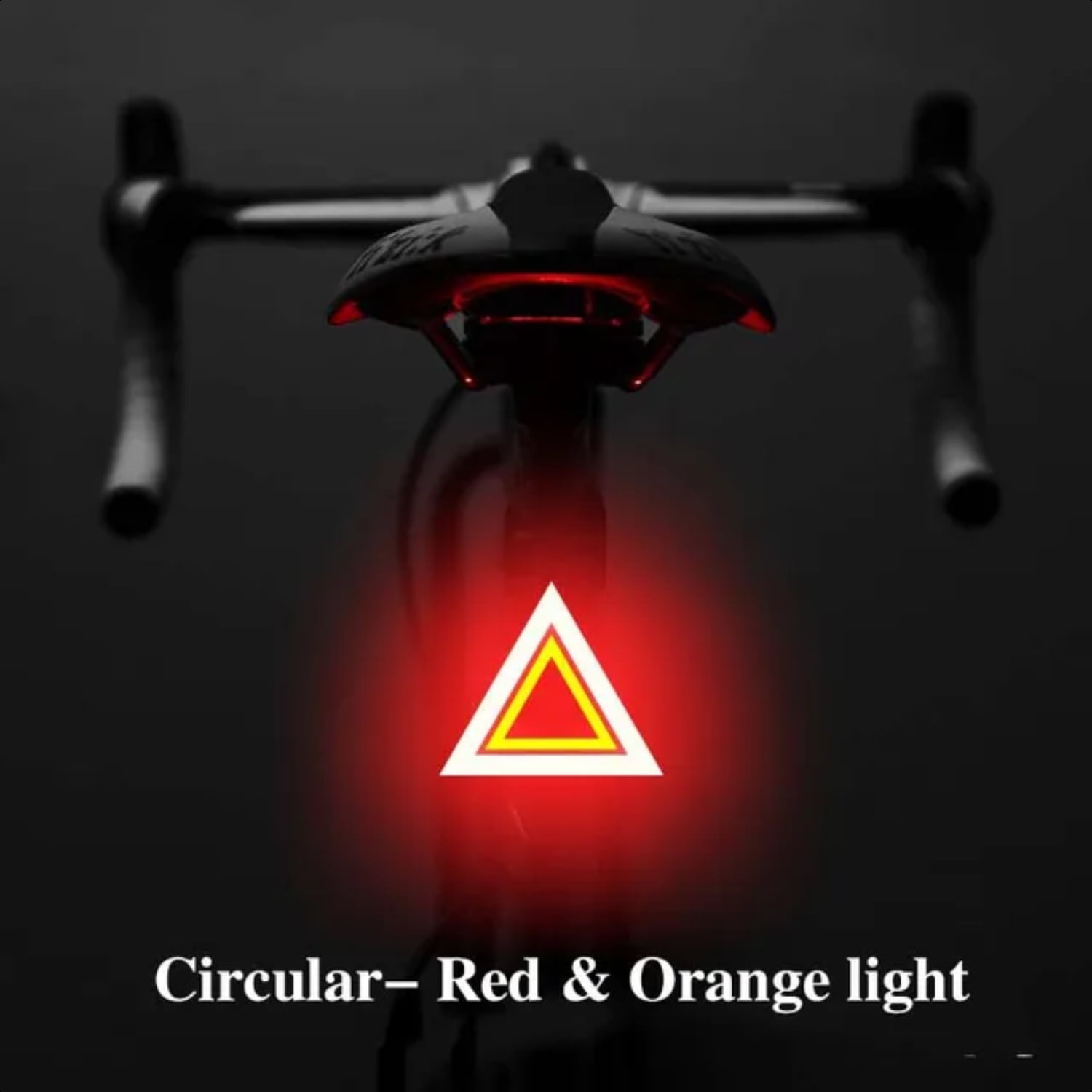 JNZHUA Creative Night Ride Bicycle Taillight Rechargeable Bike Light