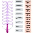 JNZHUA Enhance Your Look with Precision Eyebrow Stencil Set Achieve