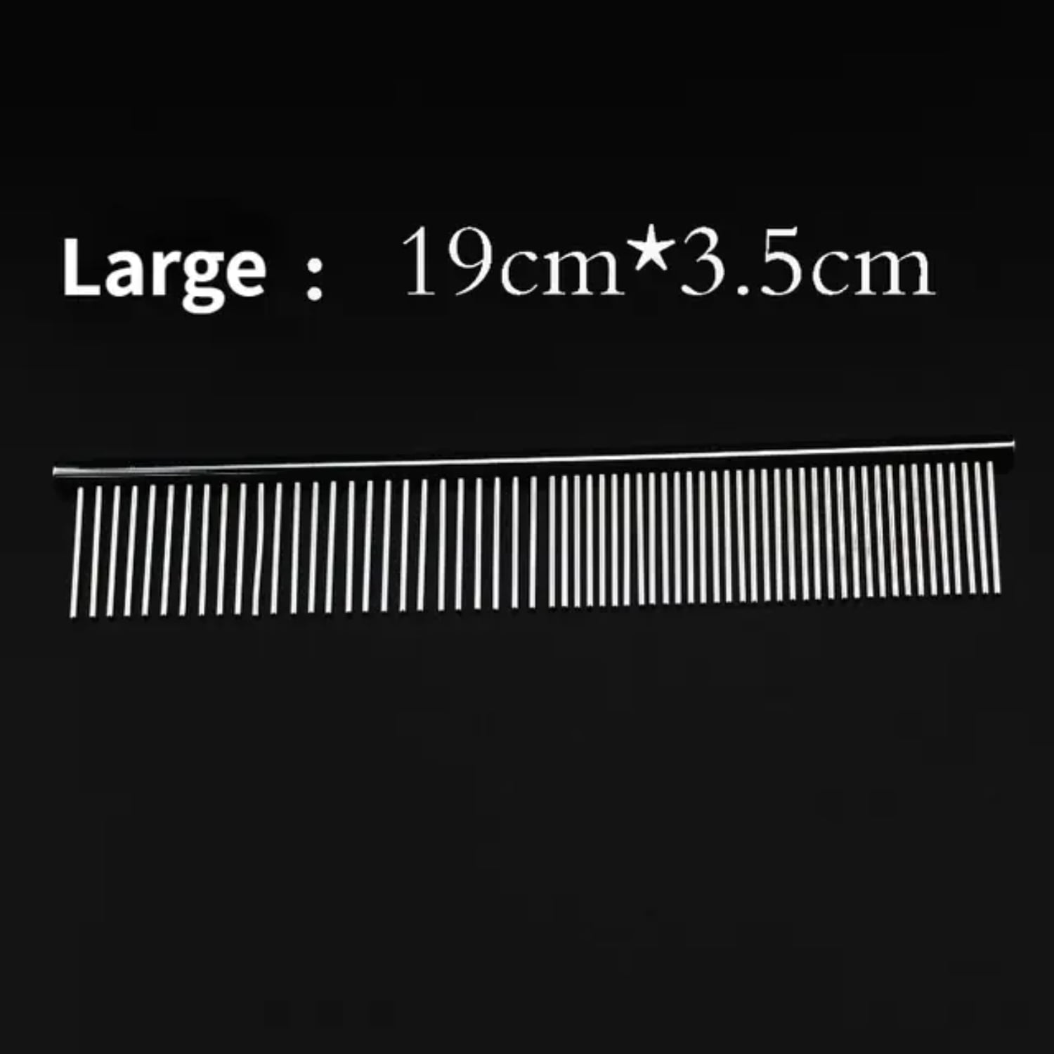 JNZHUA Gentle Stainless Steel Pet Grooming Comb for Safe and Effective