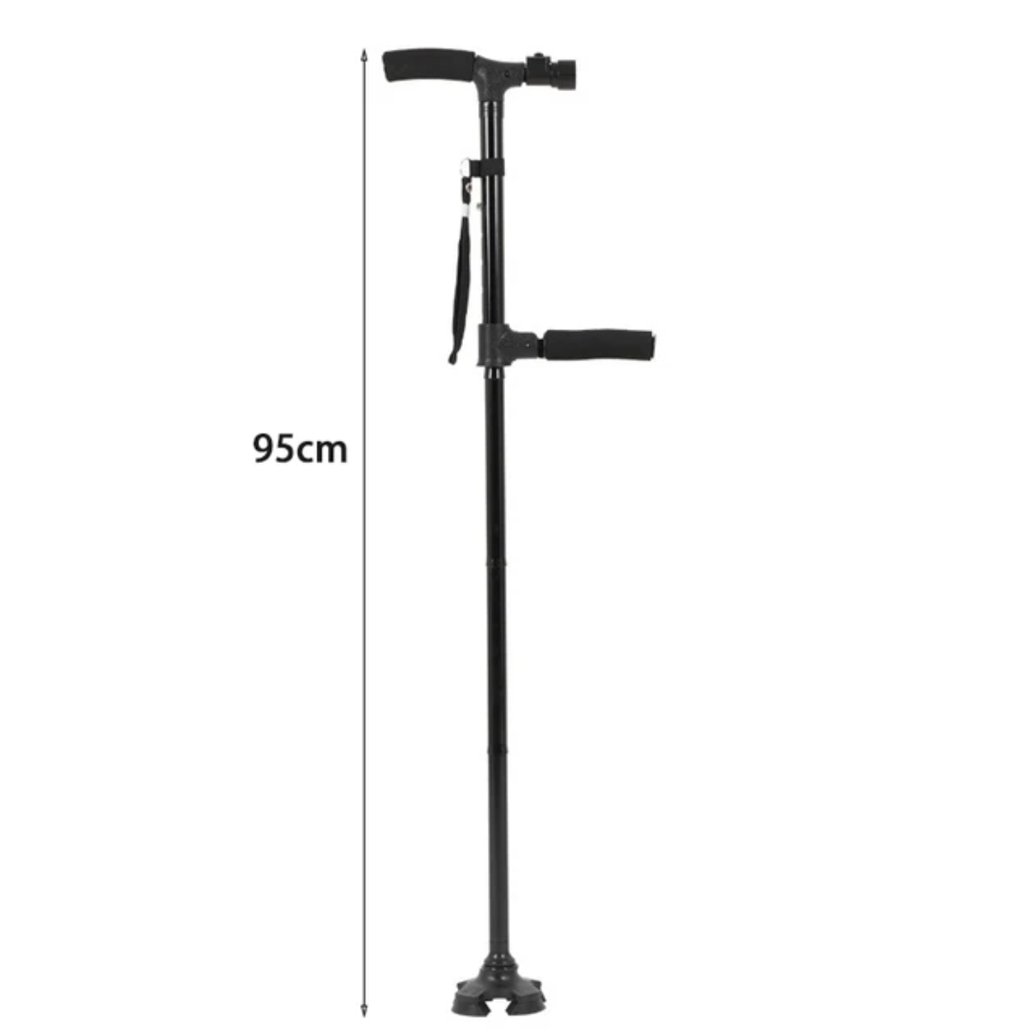 JNZHUA Trusty 95cm Folding Telescopic Crutches Walking Sticks with