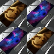 TIM CHEY JNZOLIJ lupus Mouse Pad Large Gaming Pad XXL Desk Mat Non Slip Double Sided PU Game Mouse Computer Leather Keyboard Mat