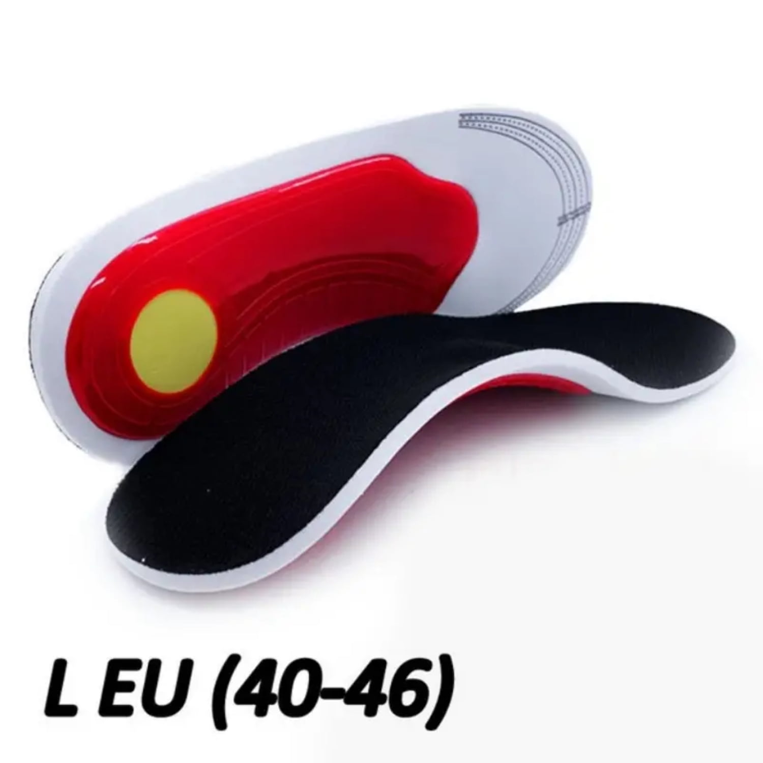 JNZOUHA 1Pair Premium Orthotic High Arch Support Insoles Gel Pad Arch