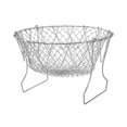 JNZOUHA Multifunction Foldable Steam Rinse Strain Fry French Chef Basket Drainer Fried Basket