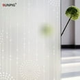 JNZOUHA NEWKBO Window Film Privacy Stained Glass Film Frosted Opaque
