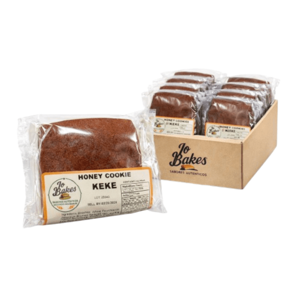 JO BAKES Keke Honey Spice Cookies, Brown Sugar & Molasses Anise Cookies, Individually Wrapped, 8 Count