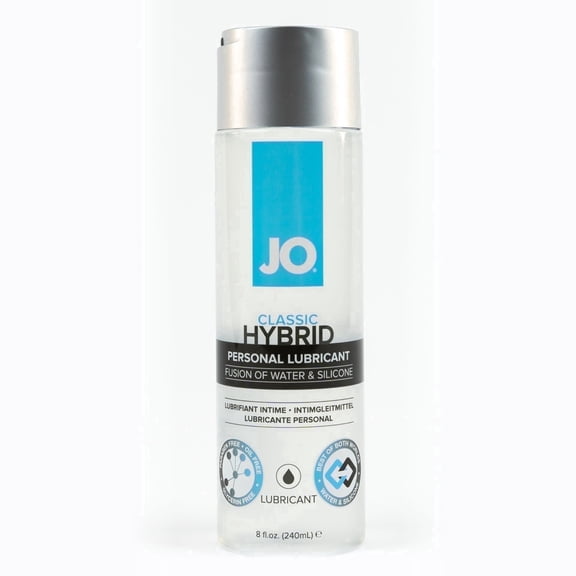 JO Classic Water-Silicone Hybrid Based Lubricant, 8 oz Liquid