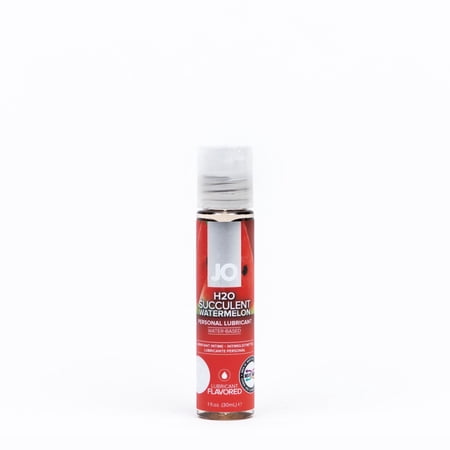 JO Flavored H2O Water Based Unisex Personal Lubricant, Succulent Watermelon, 1 oz
