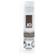 JO Flavored Original Hybrid Water Based Personal Lubricant, Coconut, 1 oz, Cream