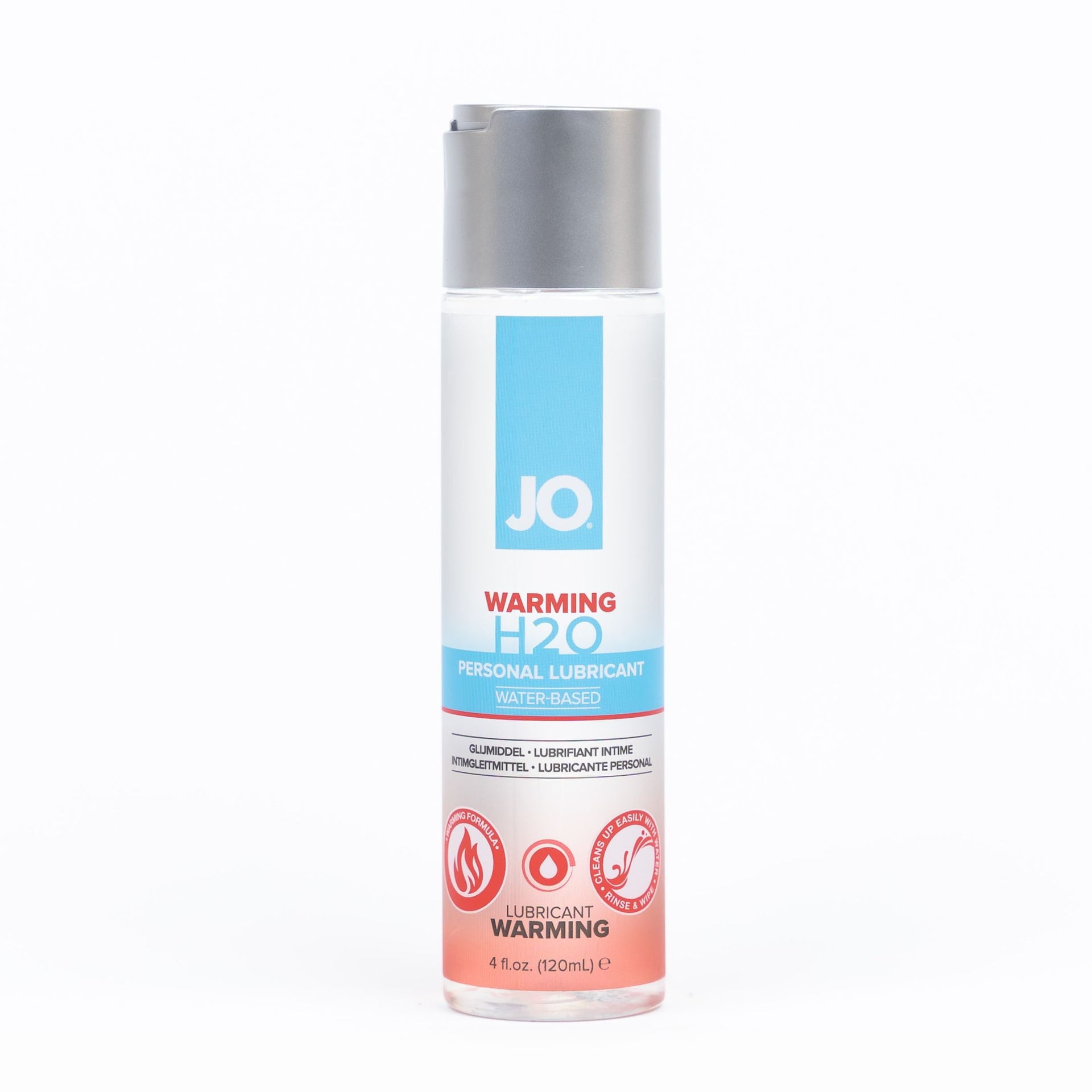 SYSTEM JO JO H2O Warming Lubricant, Invigorating Sensation Lube for Men, Women and Couples, 4 Fl Oz