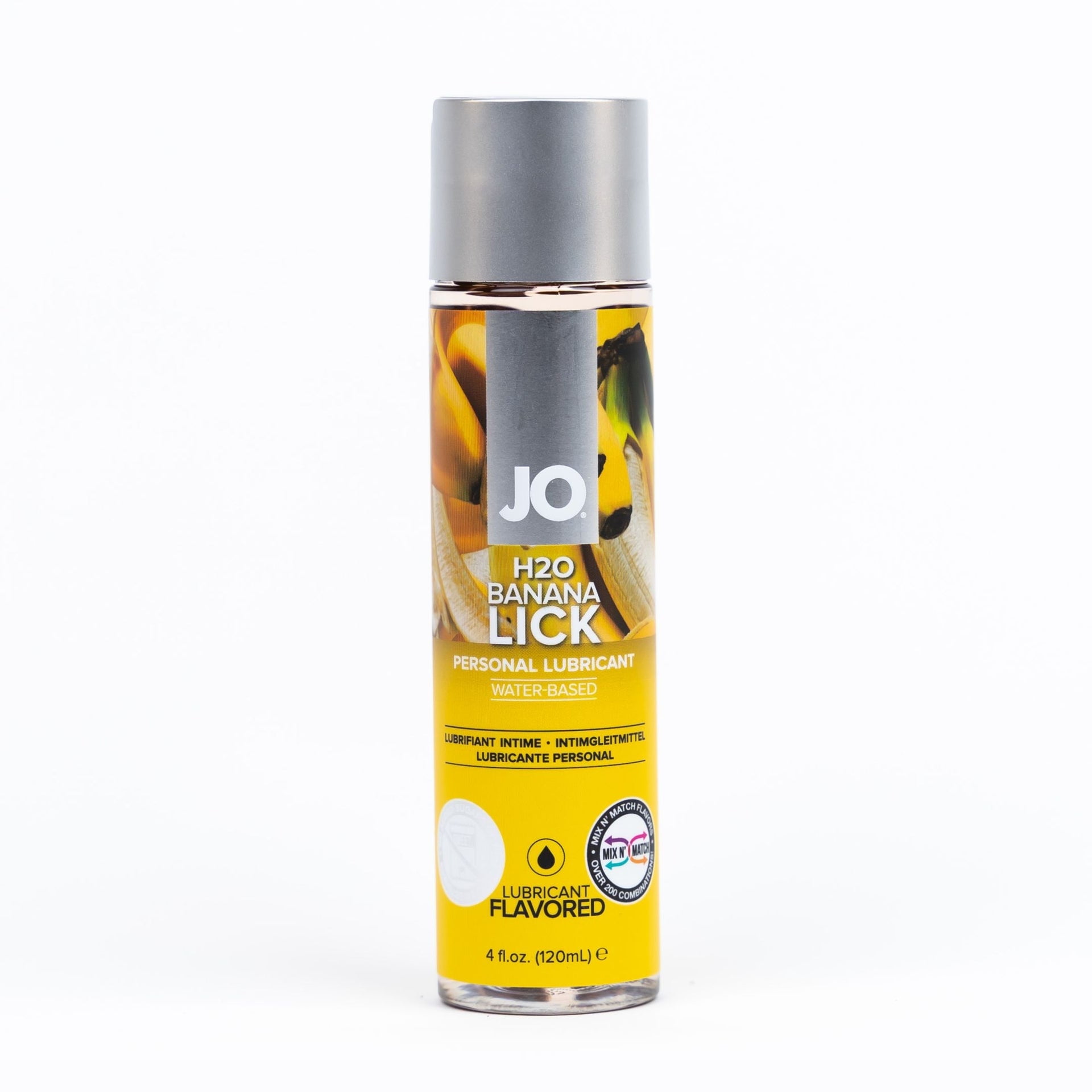 System JO H2O Water-Based Flavored Lubricant, Banana Lick, 4oz