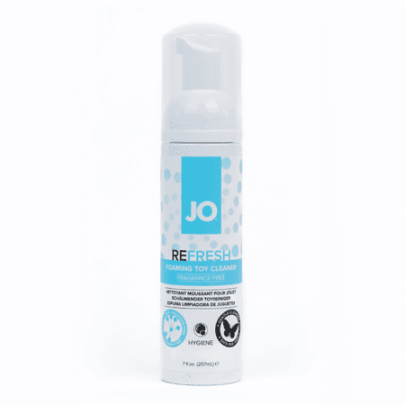 JO Refresh All-Purpose Foaming Adult Intimate Natural Toy Cleaner, Fragrance, Paraben, Alcohol, Soap-Free Formula